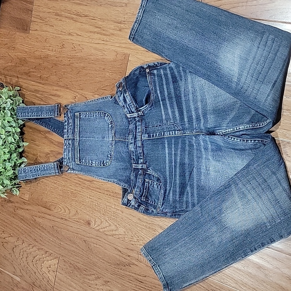 Dollhouse Stretchy Denim Overalls - Picture 6 of 15